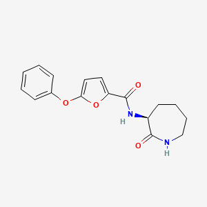 molecular formula C17H18N2O4 B4998434 N-[(3S)-2-oxo-3-azepanyl]-5-phenoxy-2-furamide 