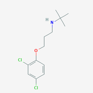 molecular formula C13H19Cl2NO B4998763 N-[3-(2,4-dichlorophenoxy)propyl]-2-methylpropan-2-amine 
