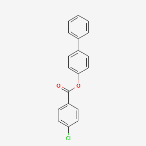 molecular formula C19H13ClO2 B4998820 Biphenyl-4-yl 4-chlorobenzoate 