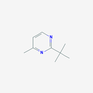 molecular formula C9H14N2 B499883 2-Tert-butyl-4-methylpyrimidine 
