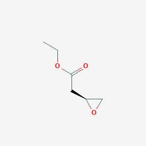 molecular formula C6H10O3 B049989 Ethyl (S)-2-oxiranylacetate CAS No. 112083-63-3