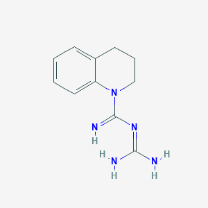 molecular formula C11H15N5 B499905 N-(diaminomethylidene)-3,4-dihydro-2H-quinoline-1-carboximidamide CAS No. 328038-95-5
