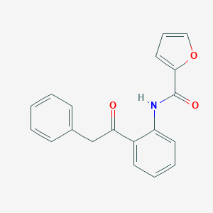 molecular formula C19H15NO3 B499918 N-[2-(2-phenylacetyl)phenyl]furan-2-carboxamide 