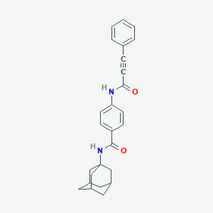 molecular formula C26H26N2O2 B499924 N-(ADAMANTAN-1-YL)-4-(3-PHENYLPROP-2-YNAMIDO)BENZAMIDE 