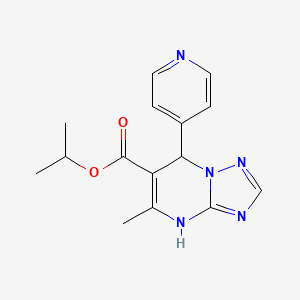 molecular formula C15H17N5O2 B4999286 isopropyl 5-methyl-7-(4-pyridinyl)-4,7-dihydro[1,2,4]triazolo[1,5-a]pyrimidine-6-carboxylate 