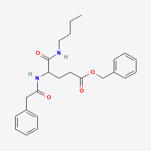 molecular formula C24H30N2O4 B4999379 Benzyl 5-(butylamino)-5-oxo-4-[(2-phenylacetyl)amino]pentanoate 