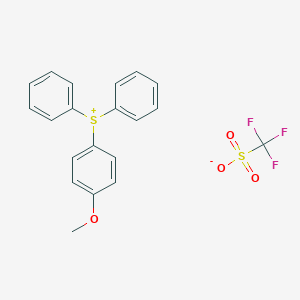 molecular formula C20H17F3O4S2 B049995 (4-Methoxyphenyl)diphenylsulfonium triflate CAS No. 116808-67-4