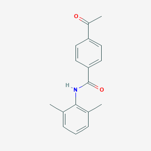 molecular formula C17H17NO2 B499973 4-acetyl-N-(2,6-dimethylphenyl)benzamide 