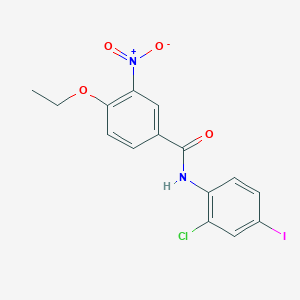 molecular formula C15H12ClIN2O4 B4999836 N-(2-chloro-4-iodophenyl)-4-ethoxy-3-nitrobenzamide 