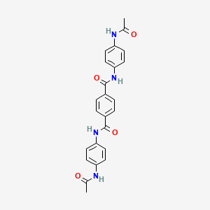 molecular formula C24H22N4O4 B4999946 N,N'-bis[4-(acetylamino)phenyl]terephthalamide CAS No. 300726-80-1