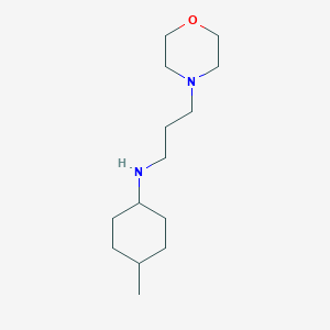 molecular formula C14H28N2O B4999965 4-methyl-N-(3-morpholin-4-ylpropyl)cyclohexan-1-amine 
