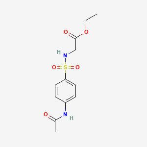 molecular formula C12H16N2O5S B5000086 Ethyl 2-(4-acetamidobenzenesulfonamido)acetate 
