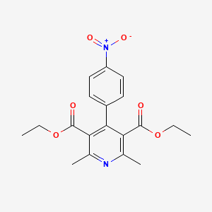 molecular formula C19H20N2O6 B5000124 diethyl 2,6-dimethyl-4-(4-nitrophenyl)-3,5-pyridinedicarboxylate 