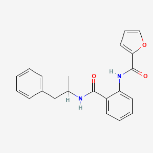 molecular formula C21H20N2O3 B5000171 N-[2-(1-phenylpropan-2-ylcarbamoyl)phenyl]furan-2-carboxamide 