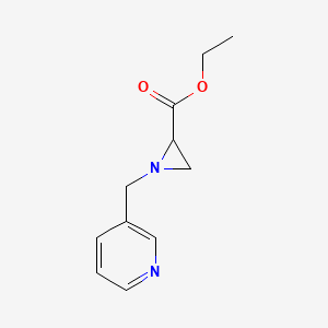 molecular formula C11H14N2O2 B5000214 Ethyl 1-(pyridin-3-ylmethyl)aziridine-2-carboxylate 