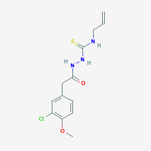 molecular formula C13H16ClN3O2S B5000248 N-allyl-2-[(3-chloro-4-methoxyphenyl)acetyl]hydrazinecarbothioamide 