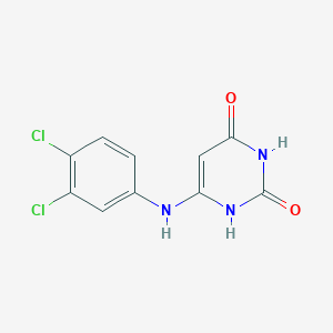 molecular formula C10H7Cl2N3O2 B5000312 6-(3,4-dichloroanilino)-1H-pyrimidine-2,4-dione CAS No. 6972-74-3
