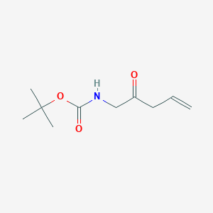 molecular formula C10H17NO3 B050004 1-(tert-Butoxycarbonylamino)-4-pentene-2-one CAS No. 121505-97-3