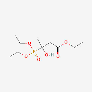 molecular formula C10H21O6P B5000424 ethyl 3-(diethoxyphosphoryl)-3-hydroxybutanoate 