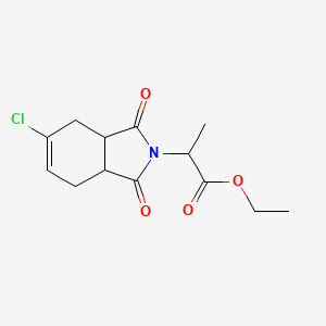 molecular formula C13H16ClNO4 B5000752 Ethyl 2-(5-chloro-1,3-dioxo-3a,4,7,7a-tetrahydroisoindol-2-yl)propanoate 