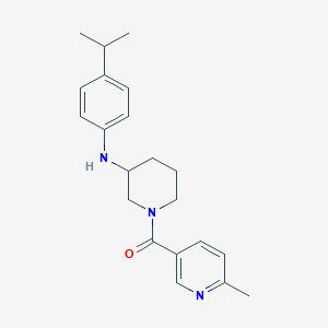 molecular formula C21H27N3O B5001055 N-(4-isopropylphenyl)-1-[(6-methyl-3-pyridinyl)carbonyl]-3-piperidinamine 