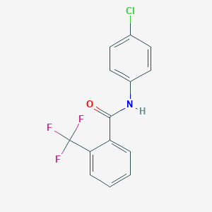molecular formula C14H9ClF3NO B5001120 N-(4-chlorophenyl)-2-(trifluoromethyl)benzamide 