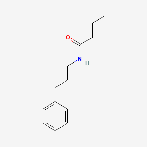 molecular formula C13H19NO B5001250 N-(3-phenylpropyl)butanamide 