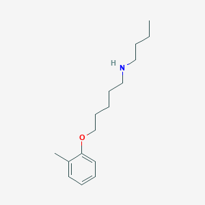 molecular formula C16H27NO B5001342 N-butyl-5-(2-methylphenoxy)pentan-1-amine 