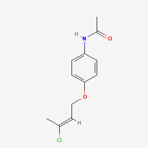 molecular formula C12H14ClNO2 B5001368 N-[4-[(E)-3-chlorobut-2-enoxy]phenyl]acetamide 