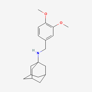 molecular formula C19H27NO2 B5001395 N-[(3,4-dimethoxyphenyl)methyl]adamantan-1-amine 
