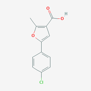 molecular formula C12H9ClO3 B050015 5-(4-Chlorophenyl)-2-methylfuran-3-carboxylic acid CAS No. 111787-89-4