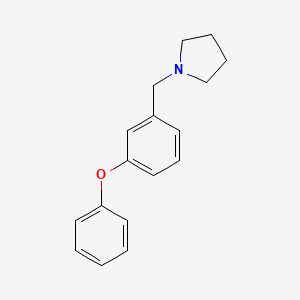 molecular formula C17H19NO B5001595 1-(3-phenoxybenzyl)pyrrolidine 