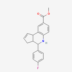 molecular formula C20H18FNO2 B5001601 methyl 4-(4-fluorophenyl)-3a,4,5,9b-tetrahydro-3H-cyclopenta[c]quinoline-8-carboxylate 