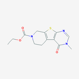 molecular formula C13H15N3O3S B500165 ethyl 4-methyl-3-oxo-8-thia-4,6,11-triazatricyclo[7.4.0.02,7]trideca-1(9),2(7),5-triene-11-carboxylate 