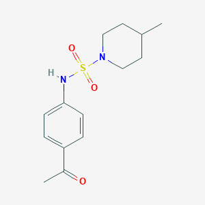 B500215 N-(4-acetylphenyl)-4-methyl-1-piperidinesulfonamide CAS No. 942033-89-8
