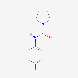 molecular formula C11H13FN2O B500222 N-(4-fluorophenyl)pyrrolidine-1-carboxamide 