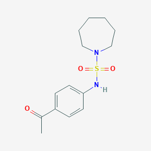 molecular formula C14H20N2O3S B500246 N-(4-acetylphenyl)-1-azepanesulfonamide CAS No. 942358-19-2