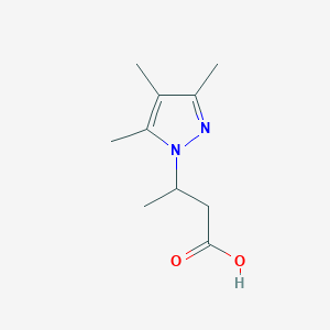 molecular formula C10H16N2O2 B500270 3-(3,4,5-Trimethyl-pyrazol-1-yl)-butyric acid CAS No. 890593-65-4