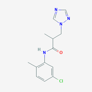 molecular formula C13H15ClN4O B500283 N-(5-chloro-2-methylphenyl)-2-methyl-3-(1H-1,2,4-triazol-1-yl)propanamide CAS No. 942033-78-5