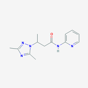 molecular formula C13H17N5O B500291 3-(3,5-dimethyl-1H-1,2,4-triazol-1-yl)-N-(2-pyridinyl)butanamide CAS No. 941912-76-1