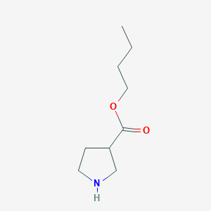 molecular formula C9H17NO2 B050030 Butyl pyrrolidine-3-carboxylate CAS No. 122079-54-3