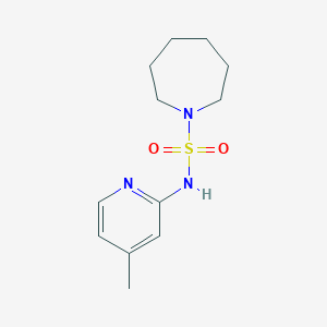 molecular formula C12H19N3O2S B500307 N-(4-methyl-2-pyridinyl)-1-azepanesulfonamide 
