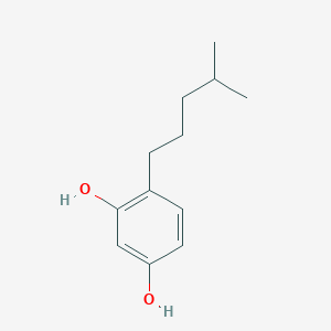 molecular formula C12H18O2 B050032 4-(4-Methylpentyl)benzene-1,3-diol CAS No. 116529-93-2