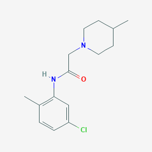molecular formula C15H21ClN2O B500389 N-(5-chloro-2-methylphenyl)-2-(4-methyl-1-piperidinyl)acetamide CAS No. 879054-29-2