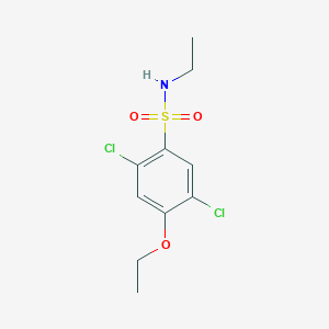 molecular formula C10H13Cl2NO3S B500443 2,5-dichloro-4-ethoxy-N-ethylbenzenesulfonamide CAS No. 873588-71-7