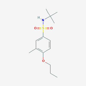 molecular formula C14H23NO3S B500453 N-(tert-butyl)-3-methyl-4-propoxybenzenesulfonamide CAS No. 914245-73-1