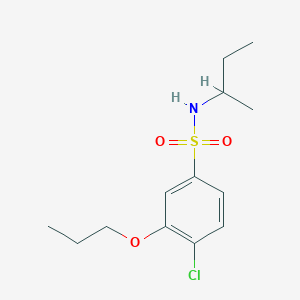 molecular formula C13H20ClNO3S B500463 N-(sec-butyl)-4-chloro-3-propoxybenzenesulfonamide CAS No. 914245-74-2