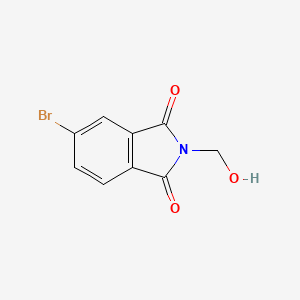molecular formula C9H6BrNO3 B5004792 5-Bromo-2-(hydroxymethyl)isoindole-1,3-dione 