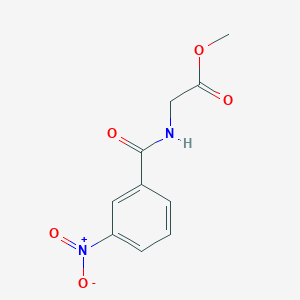 molecular formula C10H10N2O5 B5005068 methyl [(3-nitrobenzoyl)amino]acetate CAS No. 59893-98-0