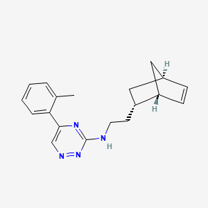N-{2-[(1S*,2S*,4S*)-bicyclo[2.2.1]hept-5-en-2-yl]ethyl}-5-(2-methylphenyl)-1,2,4-triazin-3-amine